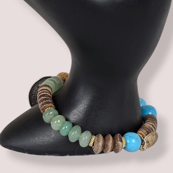 (2/$20) Envious Beaded Stretch Bracelet - Picture 4 of 6